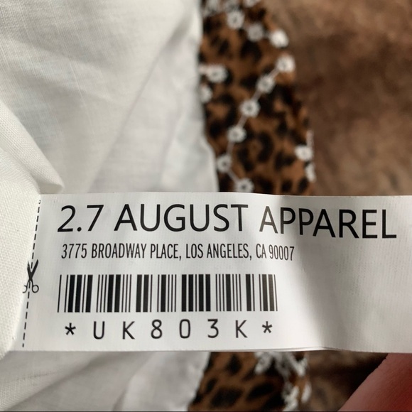 Free the Roses Leopard Eyelet Skirt - Picture 5 of 6